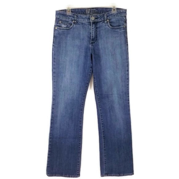 Kut From The Kloth Bootcut Jeans Medium Wash Stretch Denim Womens 10 - Picture 3 of 15